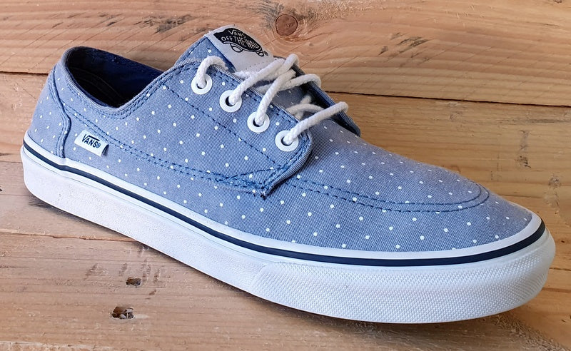 Vans Off The Wall Low Canvas Trainers UK6.5/US9/EU40 TB4R Polka Dot Blue