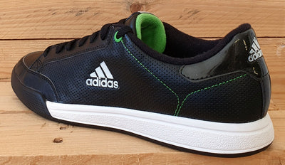 Adidas Oracle Logo IV Leather Trainers UK8/US8.5/EU42 U43827 Black/White/Green