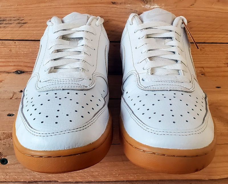 Nike Court Vision Low Leather Trainers UK7/US8/EU41 CD5463-105 White/Gum
