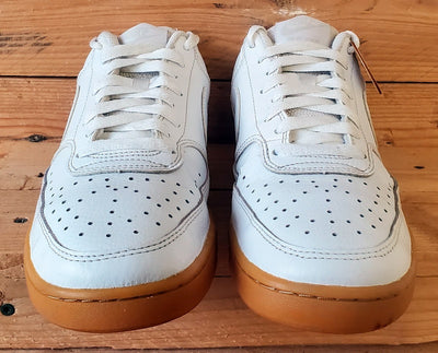 Nike Court Vision Low Leather Trainers UK7/US8/EU41 CD5463-105 White/Gum