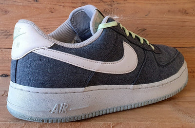 Nike Air Force 1 Low Recycled Canvas Trainers UK9.5/US10.5/E44.5 CN0866-002 Grey