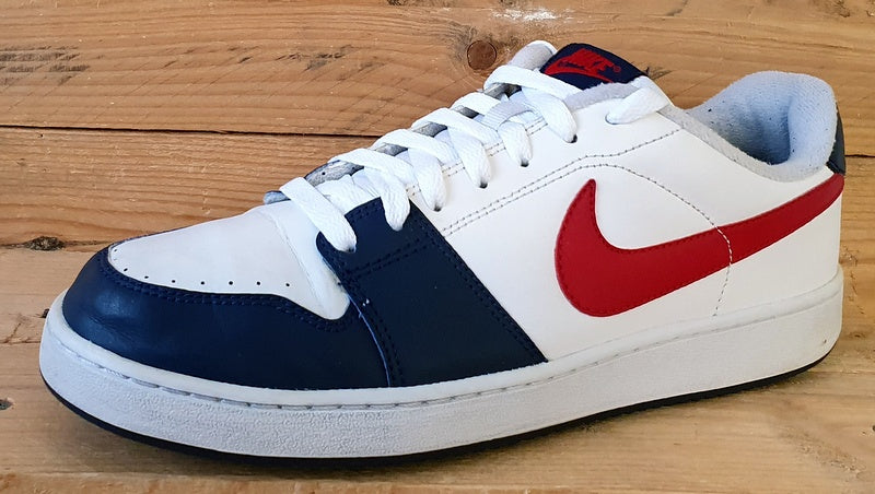 Nike Backboard Low Leather Trainers UK8/US9/EU42.5 378336-162 White/Navy/Red