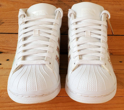 Adidas Pro Model Superstar Leather Trainers UK4.5/US5/EU37 CG3595 White