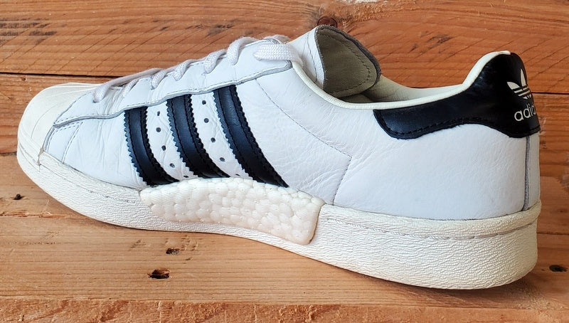 Adidas Superstar Boost Low Leather Trainers UK10/US10.5/E44.5 BB0188 White/Black