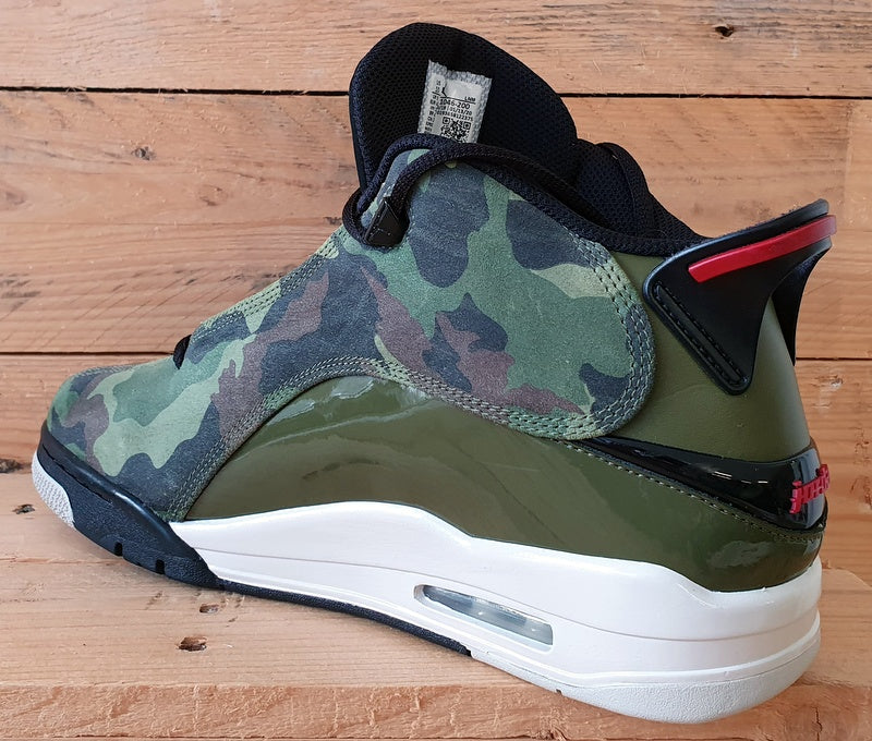 Nike Air Jordan Dub Zero Mid Trainers UK9/US10/EU44 311046-200 Olive Camo