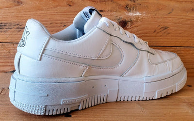 Nike Air Force 1 Pixel Leather Trainers UK5/US7.5/EU38.5 CK6649-100 Triple White