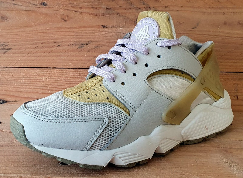 Nike Air Huarache Low Textile Trainers UK6/US8.5/EU40 DV6976-100 Sail Wheatgrass