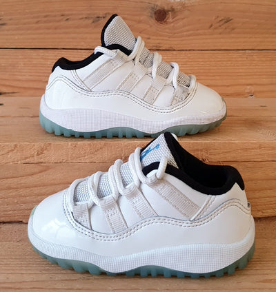 Nike Jordan 11 Retro Low Kids Trainers UK5.5/US6C/EU22 505836-117 White/Black