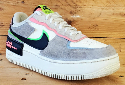 Nike Air Force 1 Shadow Low Trainers UK6/US8.5/EU40 CU8591-101 Sunset Pulse Blue