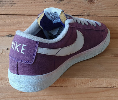 Nike Blazer Premium Low Suede Trainers UK6/US7/EU40 538402-501 Purple/Grey