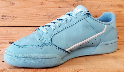 Adidas Continental 80 Low Leather Trainers UK9/US9.5/EU43 EE4145 Ash Blue/Grey