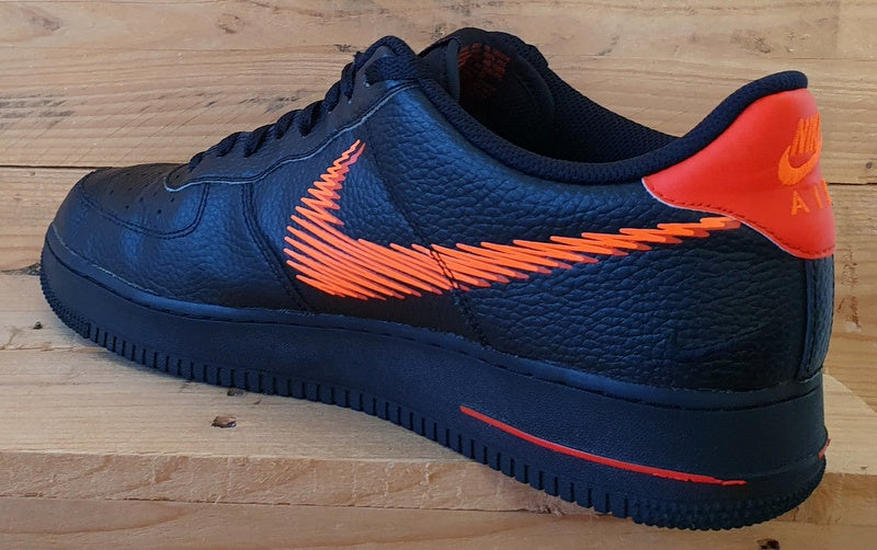 Nike Air Force 1 Zig Zag Low Trainers UK12/US13/EU47.5 DN4928-001 Black Orange