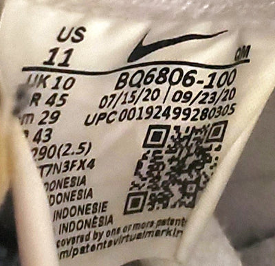 Nike Blazer 77 Mid Leather Trainers UK10/US11/EU45 BQ6806-100 White/Black