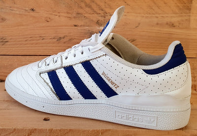 Adidas Busenitz Low Leather Trainers UK8/US8.5/E42 BY3971 White Collegiate Royal