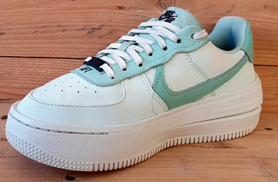 Nike Air Force 1 PLT.AF.ORM Low Trainers UK4/US6.5/E37.5 DX3730-300 Barely Green