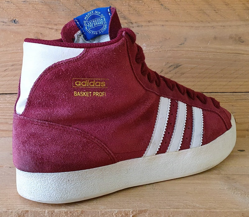 Adidas Originals Basket Profi Mid Suede Trainers UK6/US6.5/EU39 Q23332 Red