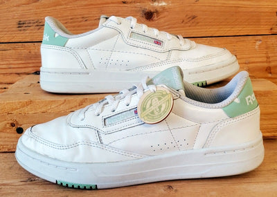Reebok Court Peak Low Leather Trainers UK5/US7.5/EU38 GZ4400 White/Green