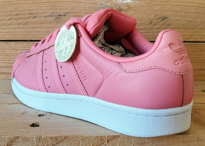 Adidas Superstar Low leather Trainers UK4/US5.5/EU36.5 BY9750 Pink/White
