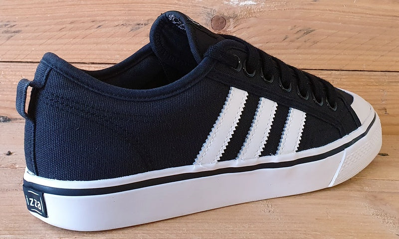 Adidas Nizza Low Canvas Trainers UK7/US7.5/EU40.5 CQ2332 Core Black/White