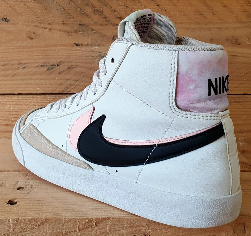 Nike Blazer Mid 77 Leather Trainers UK5.5/US6Y/EU38.5 DD1847-101 White/Pink