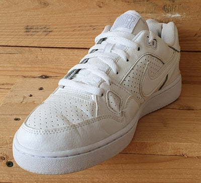 Nike Son Of Force Low Leather Trainers UK9/US10/EU44 616775-101 Triple White