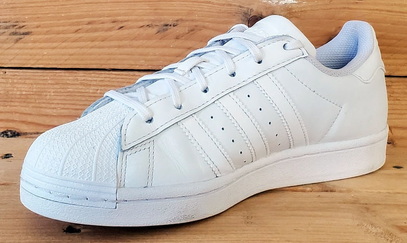 Adidas Superstar Low Leather Trainers UK4/US4.5/EU36.5 EF5399 Triple White