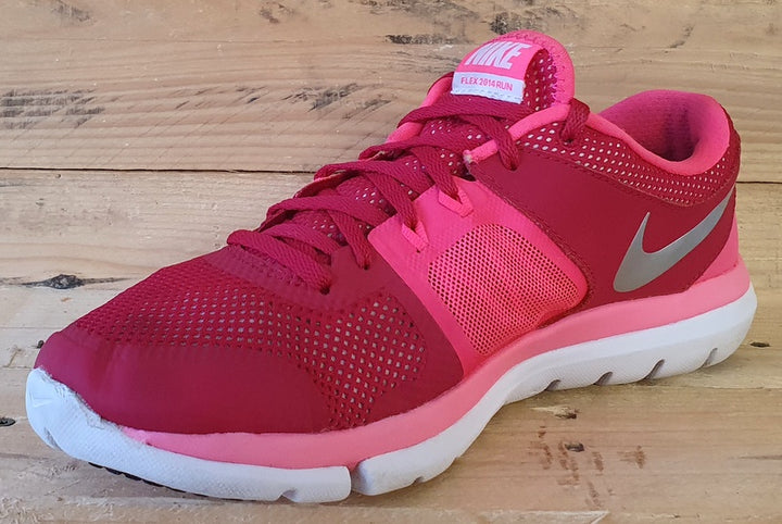 Nike Flex 2014 Running Trainers UK7.5 US10 EU42 642767 616 Hyper Pink White VintageTrainers