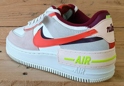 Nike Air Force 1 Shadow Low Trainers UK5/US7.5/EU38.5 CU8591-600 Orange Pearl