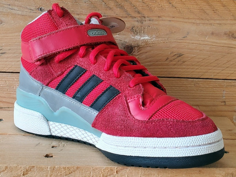 Adidas Forum Mid Suede/Textile Trainers UK6/US6.5/EU39 B35280 Red/White