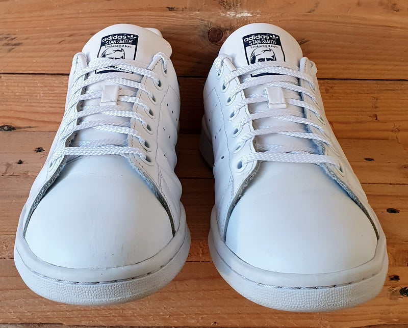 Adidas Stan Smith Low Leather Trainers UK7.5/US8/EU41 M20325 White/Navy Blue