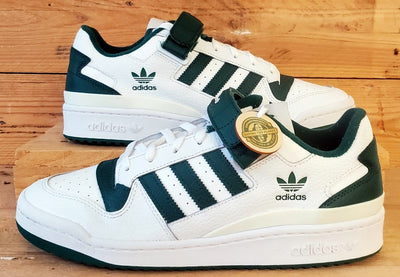 Adidas Forum Leather Trainers UK10/US10.5/EU44.5 GY5835 White/Collegiate Green