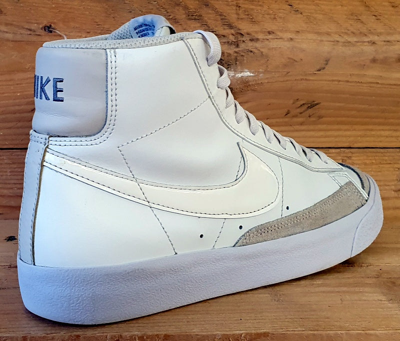 Nike Blazer Mid 77 GS Leather Trainers UK5.5/US6Y/EU38.5 DA4086-104 White Light