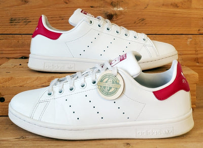 Adidas Stan Smith Low Leather Trainers UK5.5/US6/EU38.5 FX7522 White/Pink
