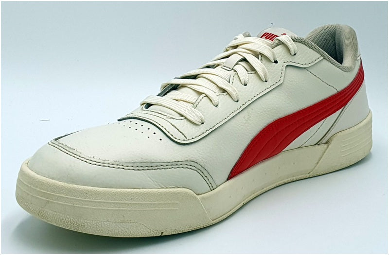 Puma Caracal Low Leather Trainers 369863-05 White/High Risk Red UK13/US14/EU48.5