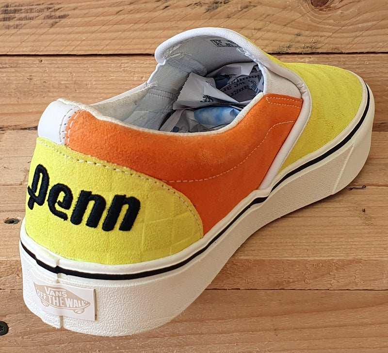 Vans Comfy Cush x Penn Low Suede Trainers UK8/US9/EU42 721356 Yellow/Orange