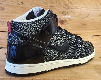 Nike Dunk Skinny Print Mid Suede Trainers UK4/US6.5/EU37.5 543242-006 Black