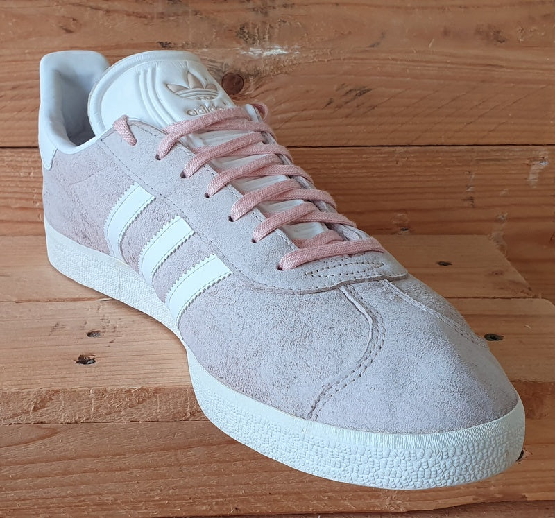 Adidas Gazelle Low Suede Trainers UK12/US12.5/EU47 BB5472 Vapor Pink/White