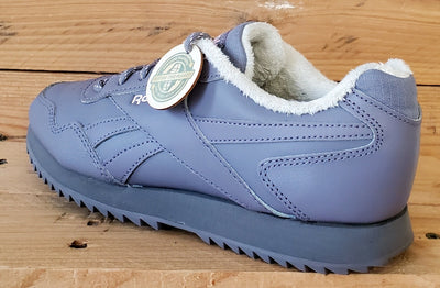 Reebok Royal Glide Ripple Low Leather Trainers UK5/US7.5/EU38 FW0842 Grey Purple