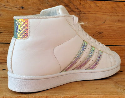 Adidas Pro Model Superstar Leather Trainers UK4.5/US5/EU37 CG3595 White