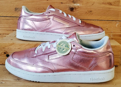 Reebok Club C 85 Low Leather Trainers UK6/US8.5/EU39 CN0512 Pink Shine/White