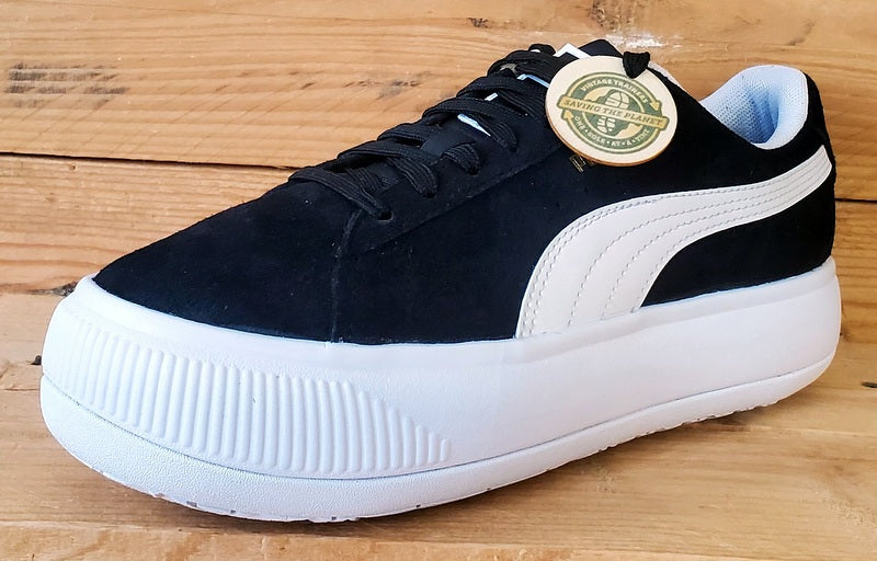 Puma Suede Mayu Low Trainers UK4.5/US7/EU37.5 380686-02 Black/White