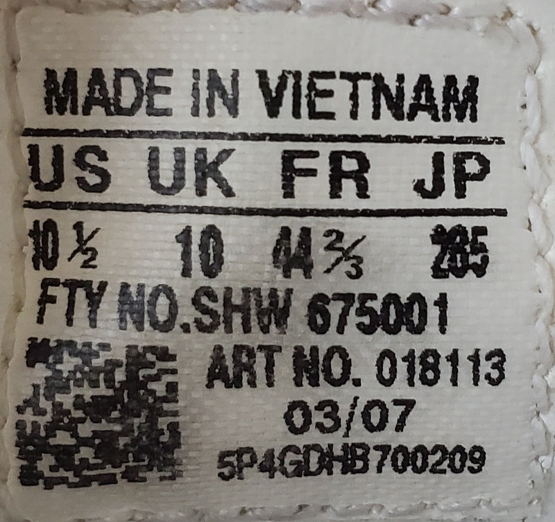 Adidas Gazelle Low Leather Trainers UK10/US10.5/Eu44.5 018113 Triple White