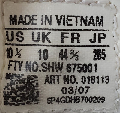 Adidas Gazelle Low Leather Trainers UK10/US10.5/Eu44.5 018113 Triple White