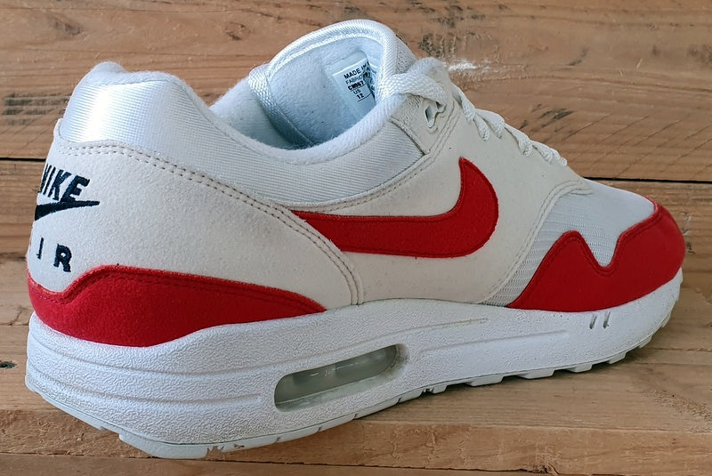 Nike Air Max 1 By You Low Suede Trainers UK11/US12/EU46 CN9671-991 White/Red