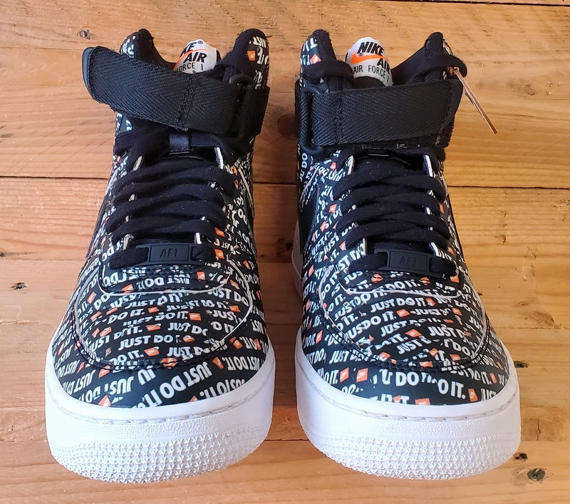 Nike Air Force 1 JDI Pack Mid Leather Trainers UK5/US7.5/EU38.5 AO5138-001 Black