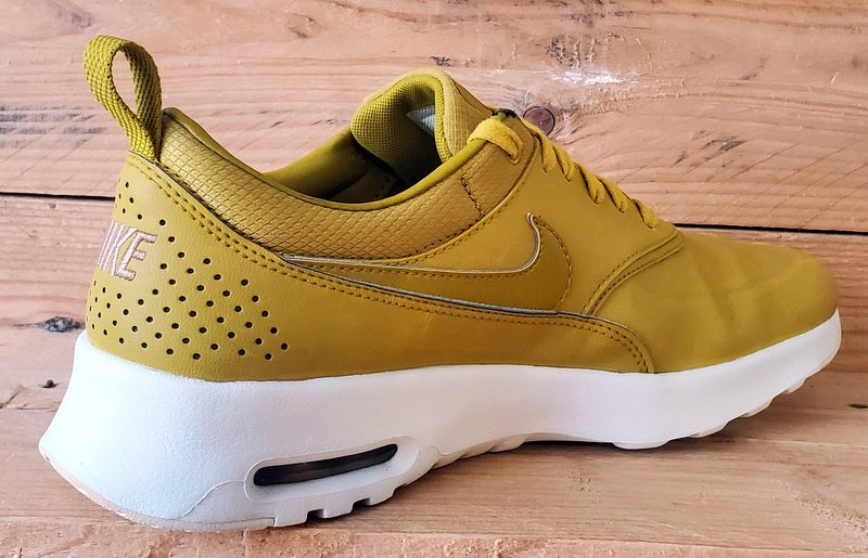 Nike Air Max Thea Premium Leather Trainers UK6/US8.5/EU40 616723-303 Dark Citron