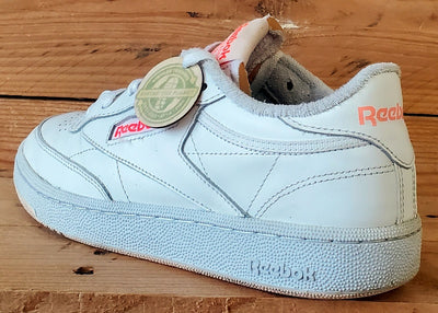 Reebok Club C 85 Low Leather Trainers UK5.5/US8/EU38.5 FY5163 White/Flare Orange