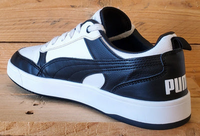 Puma Dribble Low Leather Trainers UK7.5/US8.5/EU41 400326-05 White/Black