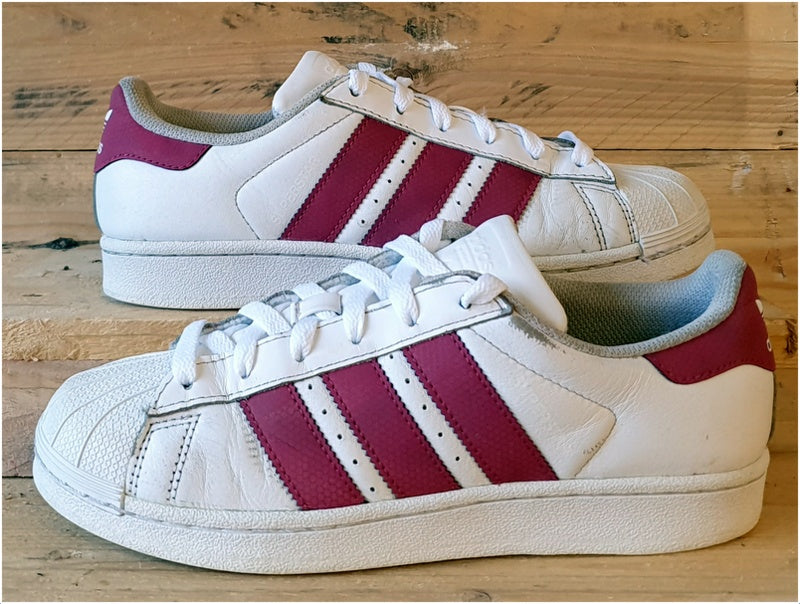 Adidas Originals Superstars Low Leather Trainers UK5/US5.5/E38 CQ2690 White/Pink