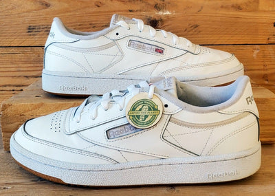 Reebok Club C 85 Low Leather Trainers UK7/US9.5/EU40.5 BS7686 White
